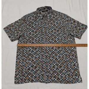 Axis-LA-Mens Hawaiian Tropical Short Sleeve Button Down Shirt Size:L